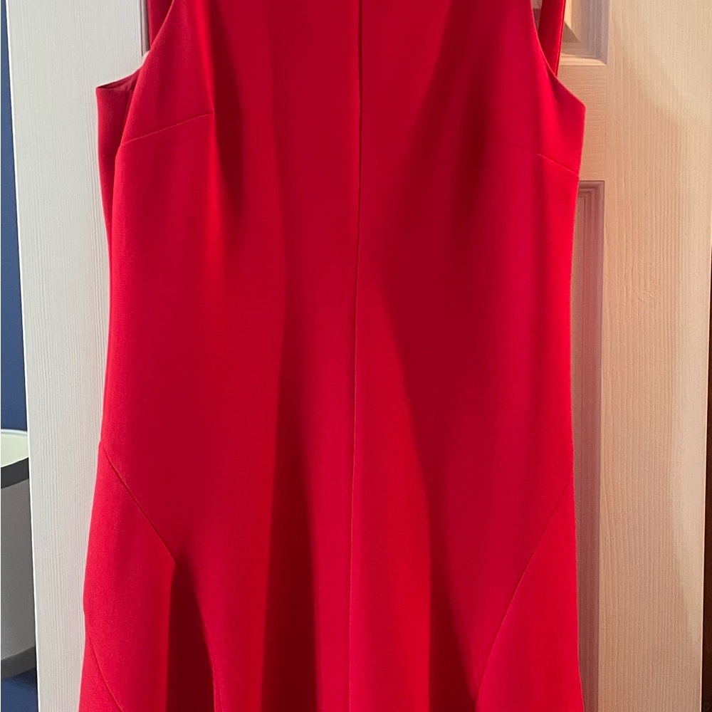Elegant Red Sleeveless Dress